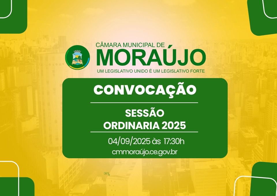 Convocação Sessão Ordinária - 04/09/2025